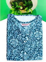 Cotton Gathering Frock for Summer Arrivals | Side Pocket | Button Closed | Elegant Casual Night Wear for Trendy Women's (FKC)