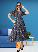 Rayon Gathering Frock Model Night Gown