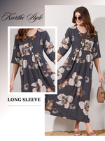 Alpine KURTI Style | Beautiful Stylish KURTI Model | Long 3/4 Sleeve & Side Pocket | Fresh Collection's for Stylish Women's (AK-3/4)