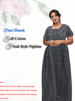 Cotton FROCK Model Casual Wear Nighties | Stylish Pleated Frock Style | Multipurpose Nighties | Pregnancy Wear | Pleated Model | Stylish Nighties for Stylish Women (MW)