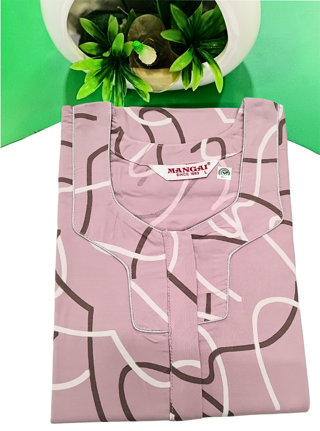 MANGAI Premium RAYON Printed Nighties- All Over Printed Stylish Nightwear for Stylish Women | Updated Design's (LDM)