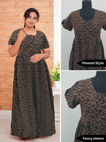 Cotton FROCK Model Casual Wear Nighties | Stylish Pleated Frock Style | Multipurpose Nighties | Pregnancy Wear | Pleated Model | Stylish Nighties for Stylish Women (MW)