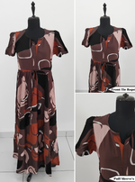 Rayon Gathering Frock Model Night Gown