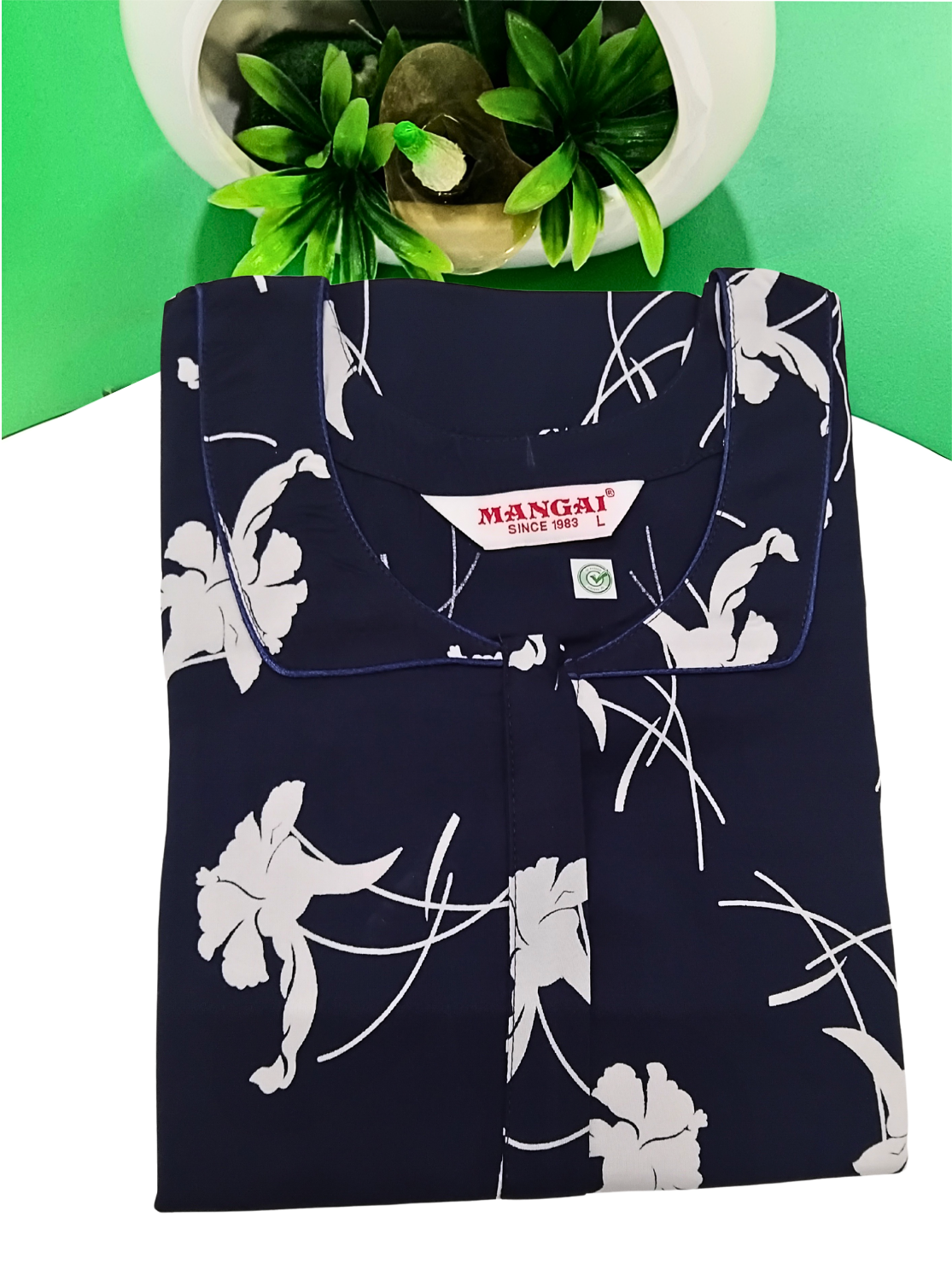 MANGAI Premium RAYON Printed Nighties- All Over Printed Stylish Nightwear for Stylish Women | Updated Design's (LDM)