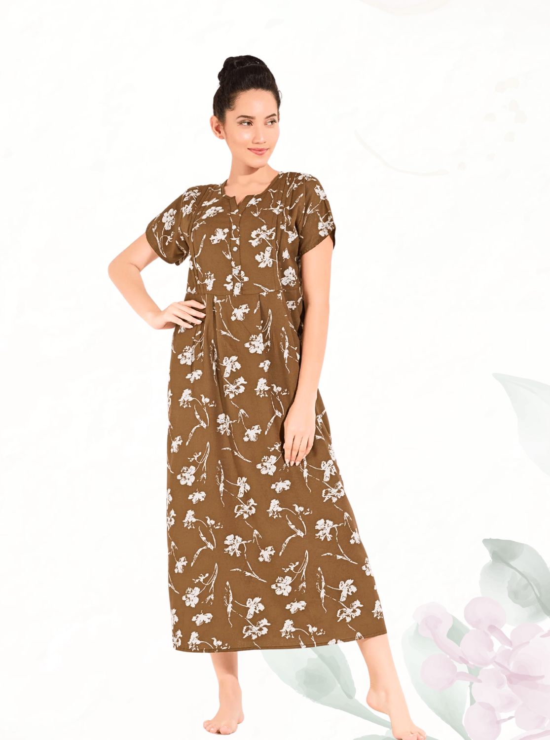 Alpine KURTHI Style Nighties| FancySleeve | Zipless Model | Updated Collection's for Stylish Women AK (H/S)