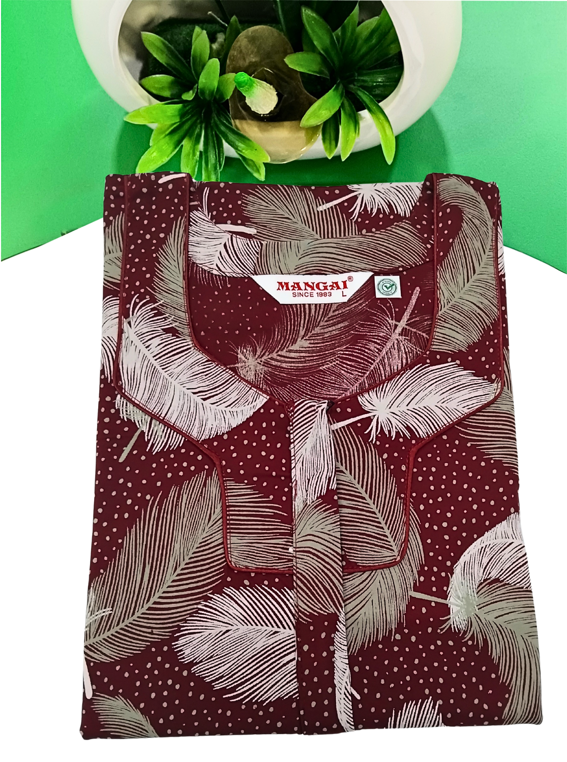 MANGAI Premium RAYON Printed Nighties- All Over Printed Stylish Nightwear for Stylish Women | Updated Design's (LDM)