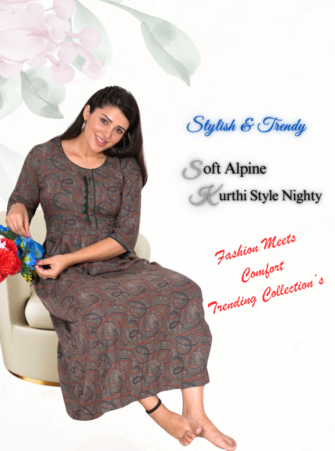 Buy Kurti Model Nighties Online