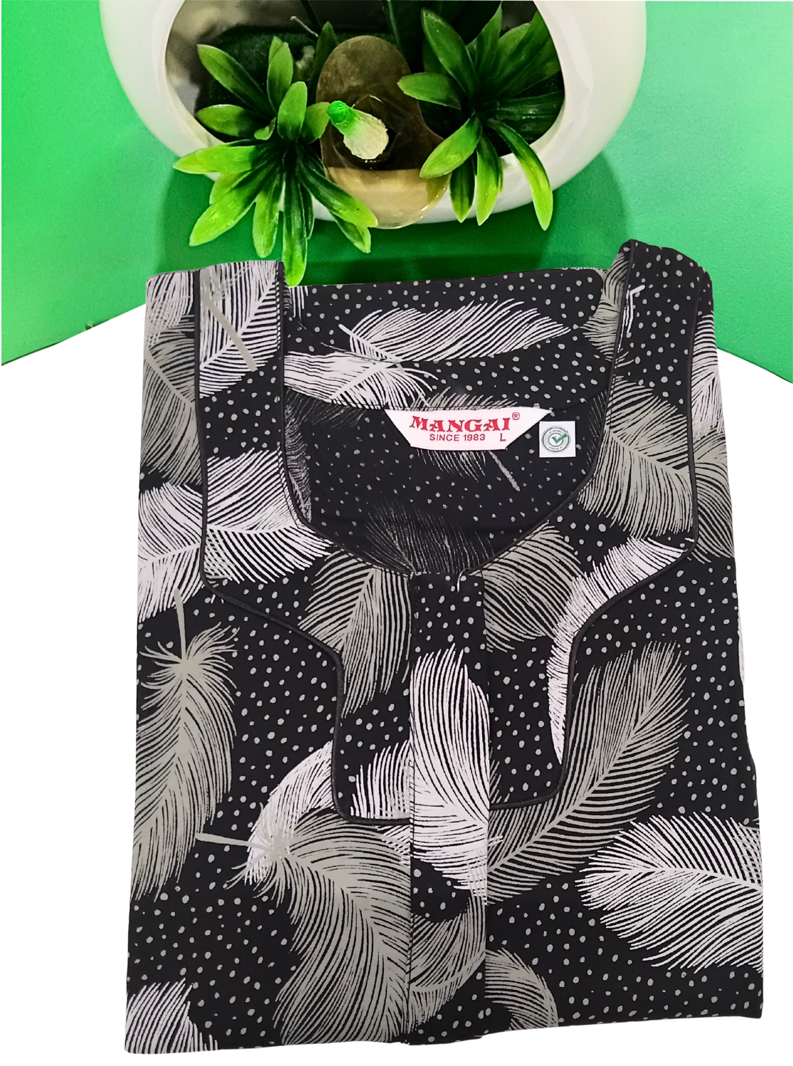 MANGAI Premium RAYON Printed Nighties- All Over Printed Stylish Nightwear for Stylish Women | Updated Design's (LDM)