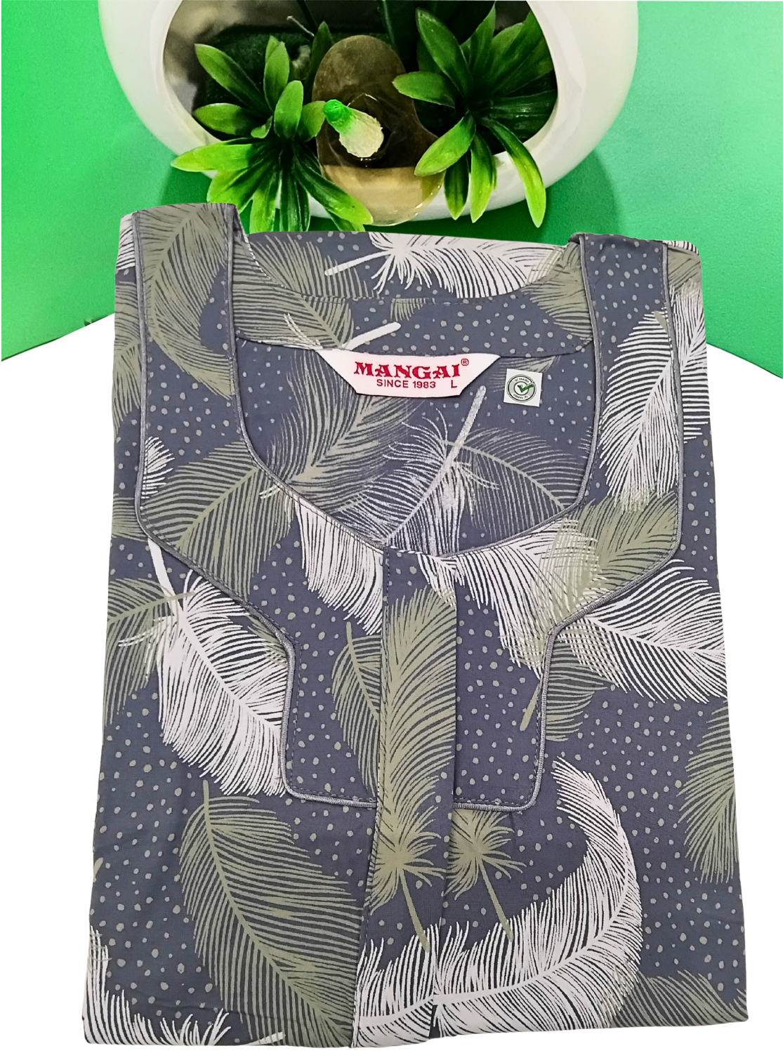 MANGAI Premium RAYON Printed Nighties- All Over Printed Stylish Nightwear for Stylish Women | Updated Design's (LDM)