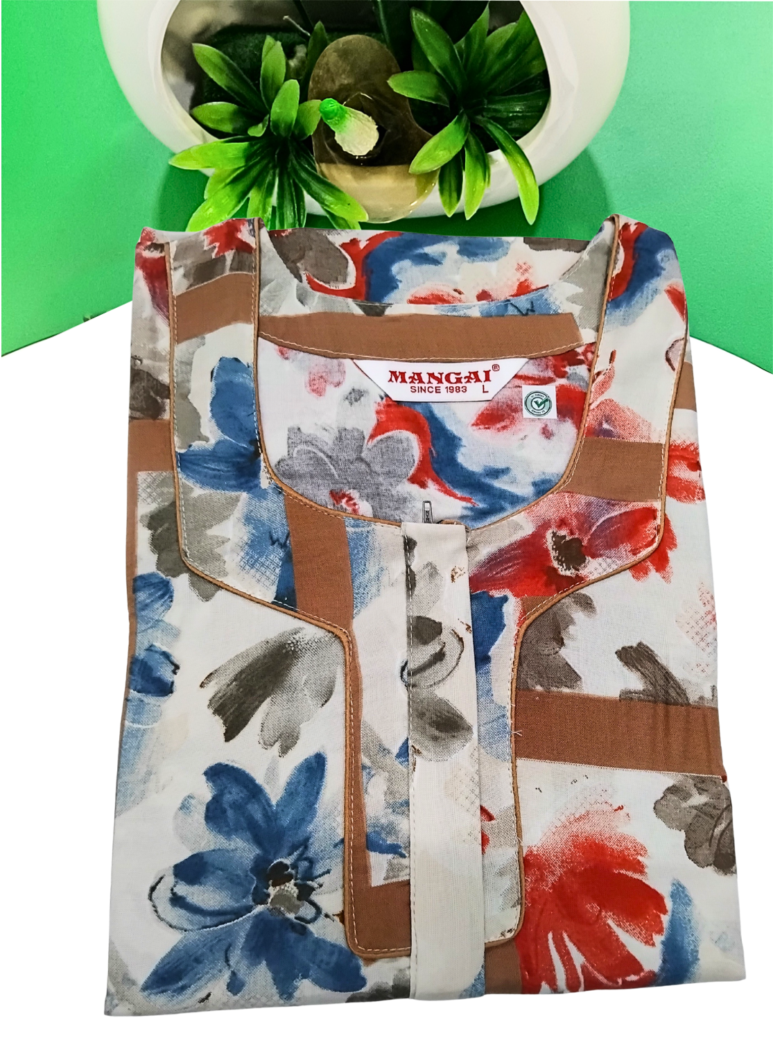 MANGAI Premium RAYON Printed Nighties- All Over Printed Stylish Nightwear for Stylish Women | Updated Design's (LDM)