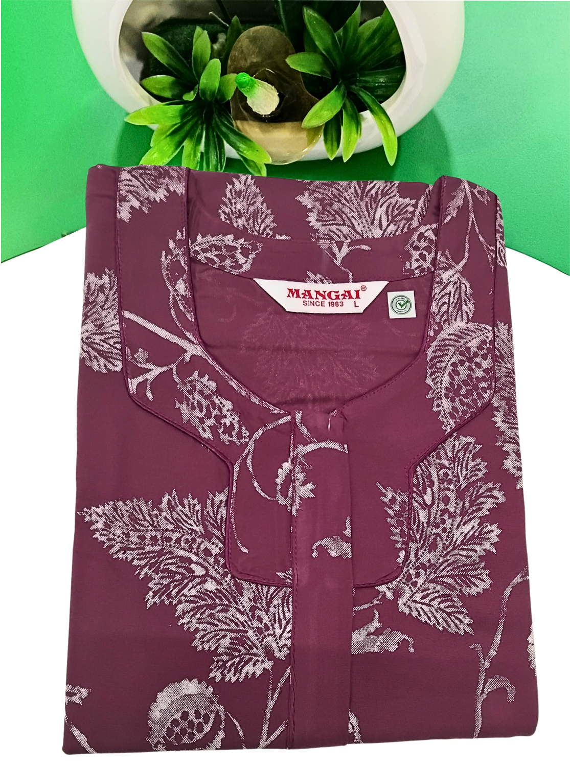 MANGAI Premium RAYON Printed Nighties- All Over Printed Stylish Nightwear for Stylish Women | Updated Design's (LDM)