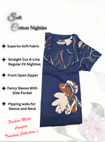MANGAI Premium COTTON Printed Nighties- All Over Printed Stylish Nightwear for Stylish Women | Updated Design's (LDM)