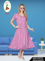 Rayon MAXI Length FROCK Model Nighties