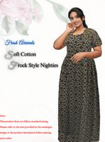 Cotton FROCK Model Casual Wear Nighties | Stylish Pleated Frock Style | Multipurpose Nighties | Pregnancy Wear | Pleated Model | Stylish Nighties for Stylish Women (MW)