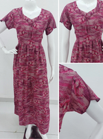 New Arrivals FULL FROCK Model Nighties| Fancy Sleeves & Neck Pattern| Side Pocket with Back Tie Rope | Perfect Nightwear Trendy Women's (FRK)