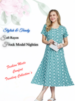 Rayon MAXI Length FROCK Model Nighties