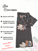 MANGAI Premium COTTON Printed Nighties- All Over Printed Stylish Nightwear for Stylish Women | Updated Design's (LDM)