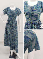 New Arrivals FULL FROCK Model Nighties| Fancy Sleeves & Neck Pattern| Side Pocket with Back Tie Rope | Perfect Nightwear Trendy Women's (FRK)