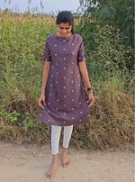 Fresh Arrivals Cotton Stylish Kurthi's | Updated Collection for Trendy Design's| Fancy Round Neck Model | High Quality Cotton Kurthi's for Trendy Women's (PTRPAN-COLAR)