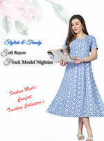 Rayon MAXI Length FROCK Model Nighties