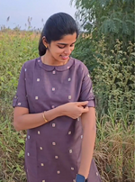 Fresh Arrivals Cotton Stylish Kurthi's | Updated Collection for Trendy Design's| Fancy Round Neck Model | High Quality Cotton Kurthi's for Trendy Women's (PTRPAN-COLAR)