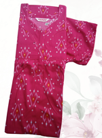 MANGAI Premium Cotton Printed Pleated Model Half Sleeve 4XL Size Nighties - Fancy Neck | With Side Pocket |Shrinkage Free Nighties | Trendy Collection's for Stylish Women's (4PZ)