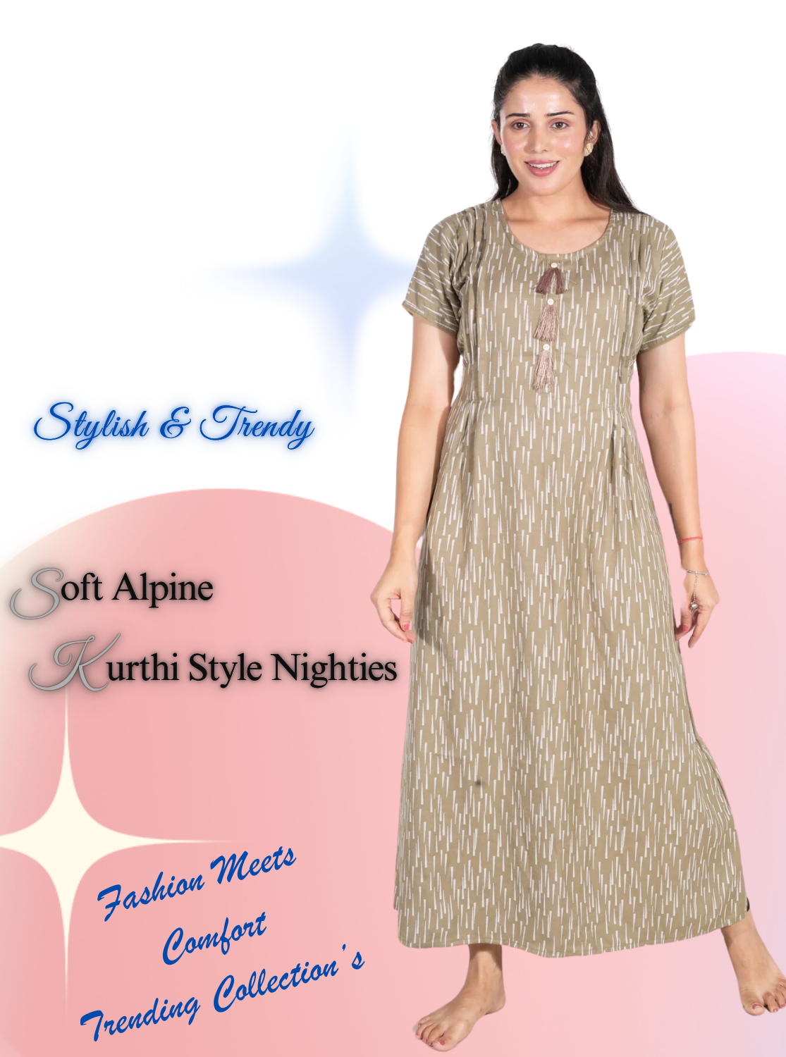 Shop Alpine Kurti Style Nighties Online