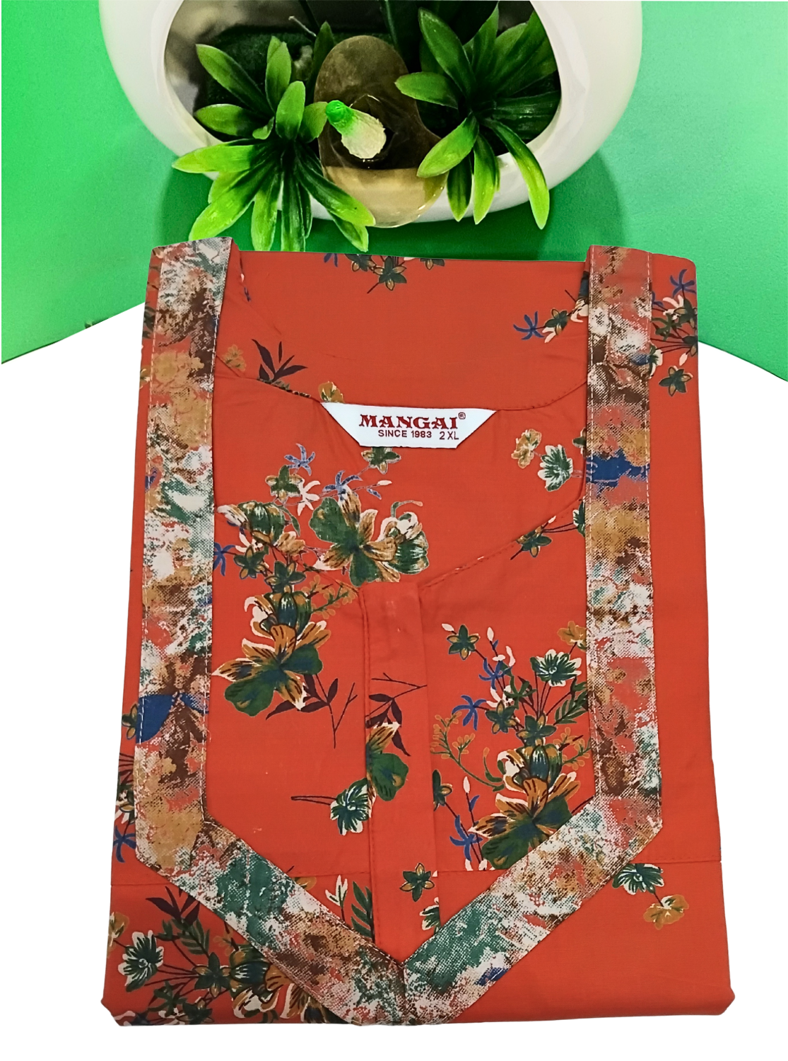 MANGAI Premium COTTON Printed Nighties- All Over Printed Stylish Nightwear for Stylish Women | Updated Design's (LDM)