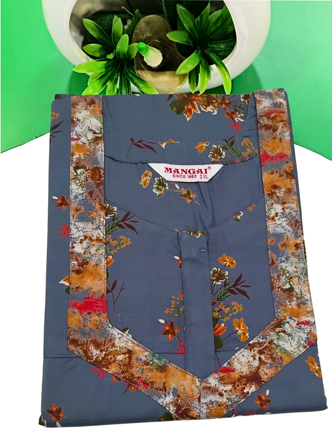 MANGAI Premium COTTON Printed Nighties- All Over Printed Stylish Nightwear for Stylish Women | Updated Design's (LDM)