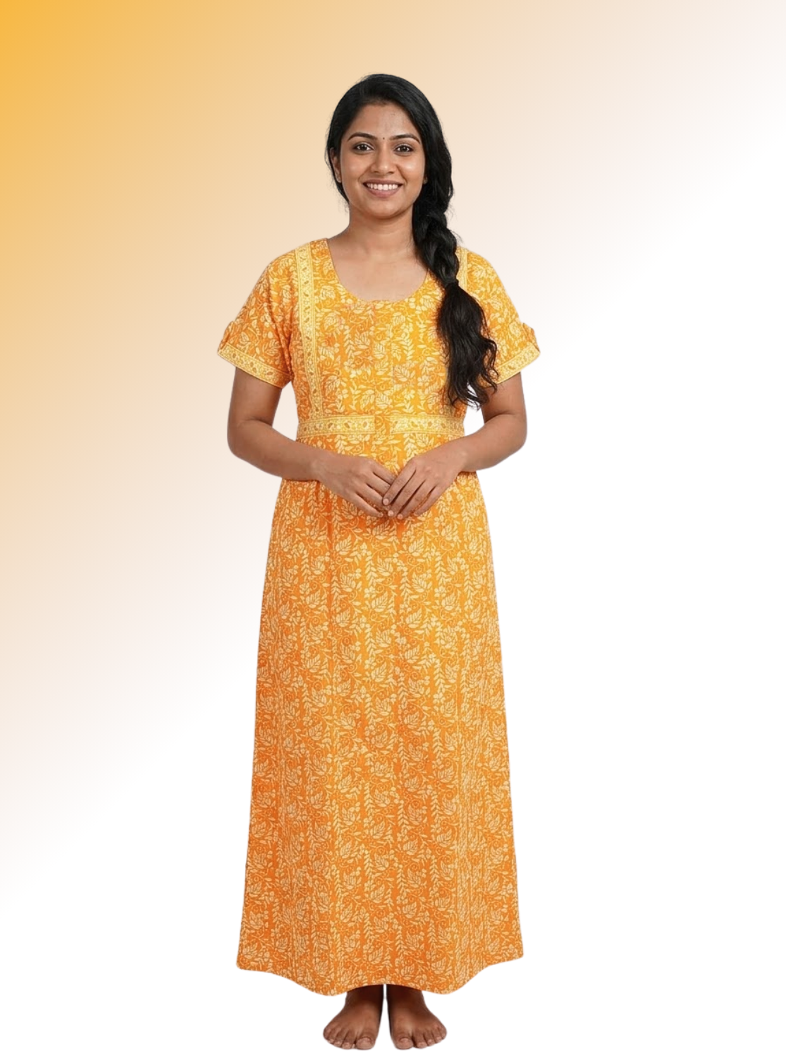 Cotton FROCK Model Casual Wear Nighties | Stylish Pleated Frock Style | Multipurpose Nighties | Pregnancy Wear | Pleated Model | Stylish Nighties for Stylish Women (PWC)