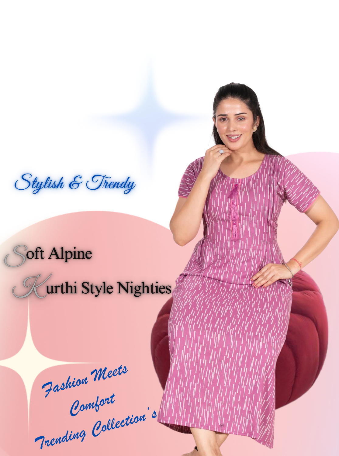 Shop Alpine Kurti Style Nighties Online