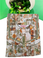 MANGAI New Regular Fit Cotton Printed Nighties - All Over Printed Stylish Nightwear for Stylish Women | Side Cut Pocket | Beautiful Nighties for Stylish Women's | Colorful Printed Cotton Nighties (CPL)