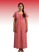 Cotton FROCK Model Casual Wear Nighties | Stylish Pleated Frock Style | Multipurpose Nighties | Pregnancy Wear | Pleated Model | Stylish Nighties for Stylish Women (PWC)