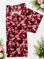 MANGAI Premium Cotton Printed Pleated Model Half Sleeve 4XL Size Shrinkage Free Nighties (4PZ)