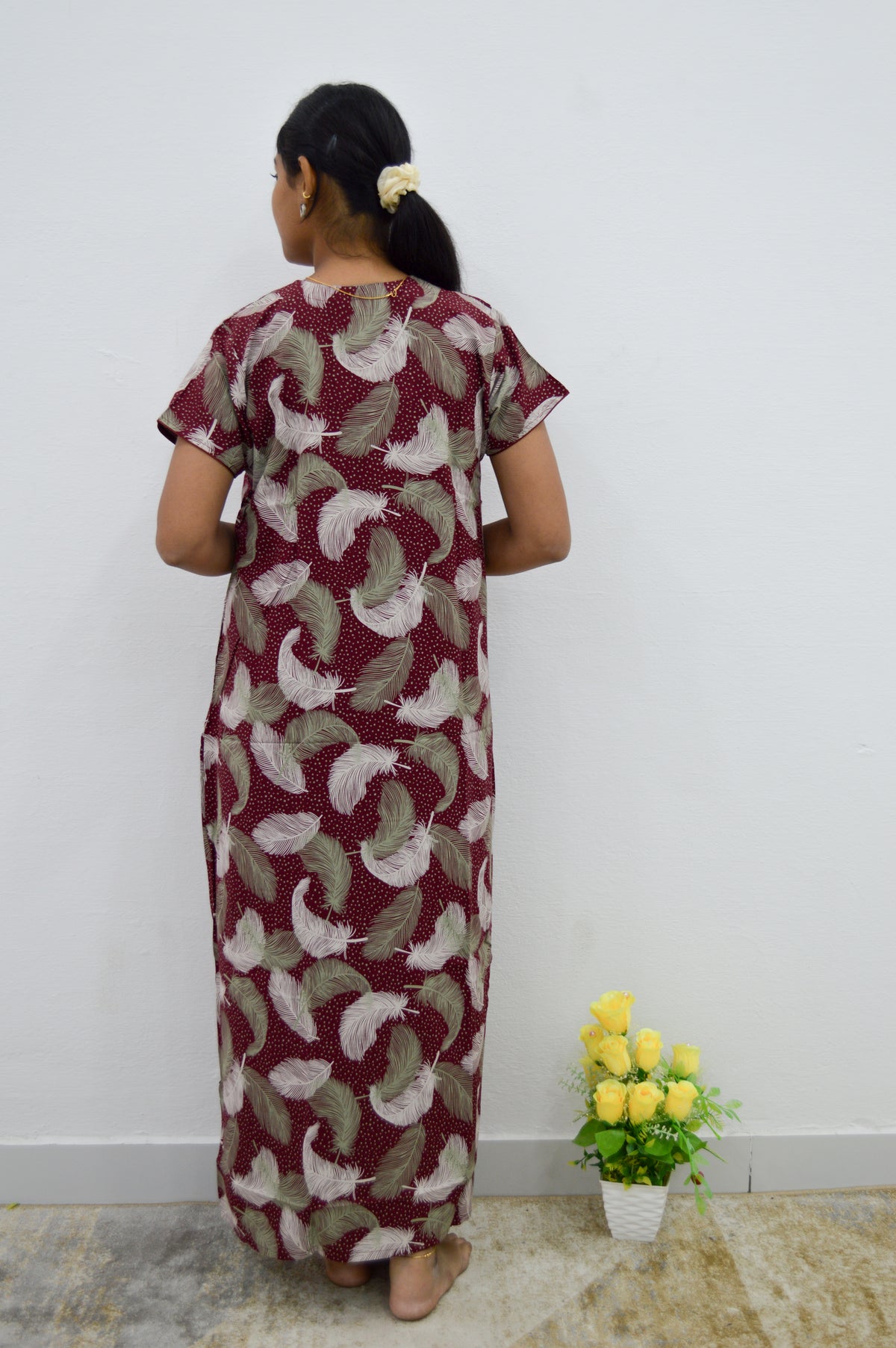 MANGAI Premium RAYON Printed Nighties- All Over Printed Stylish Nightwear for Stylish Women | Updated Design's (LDM)