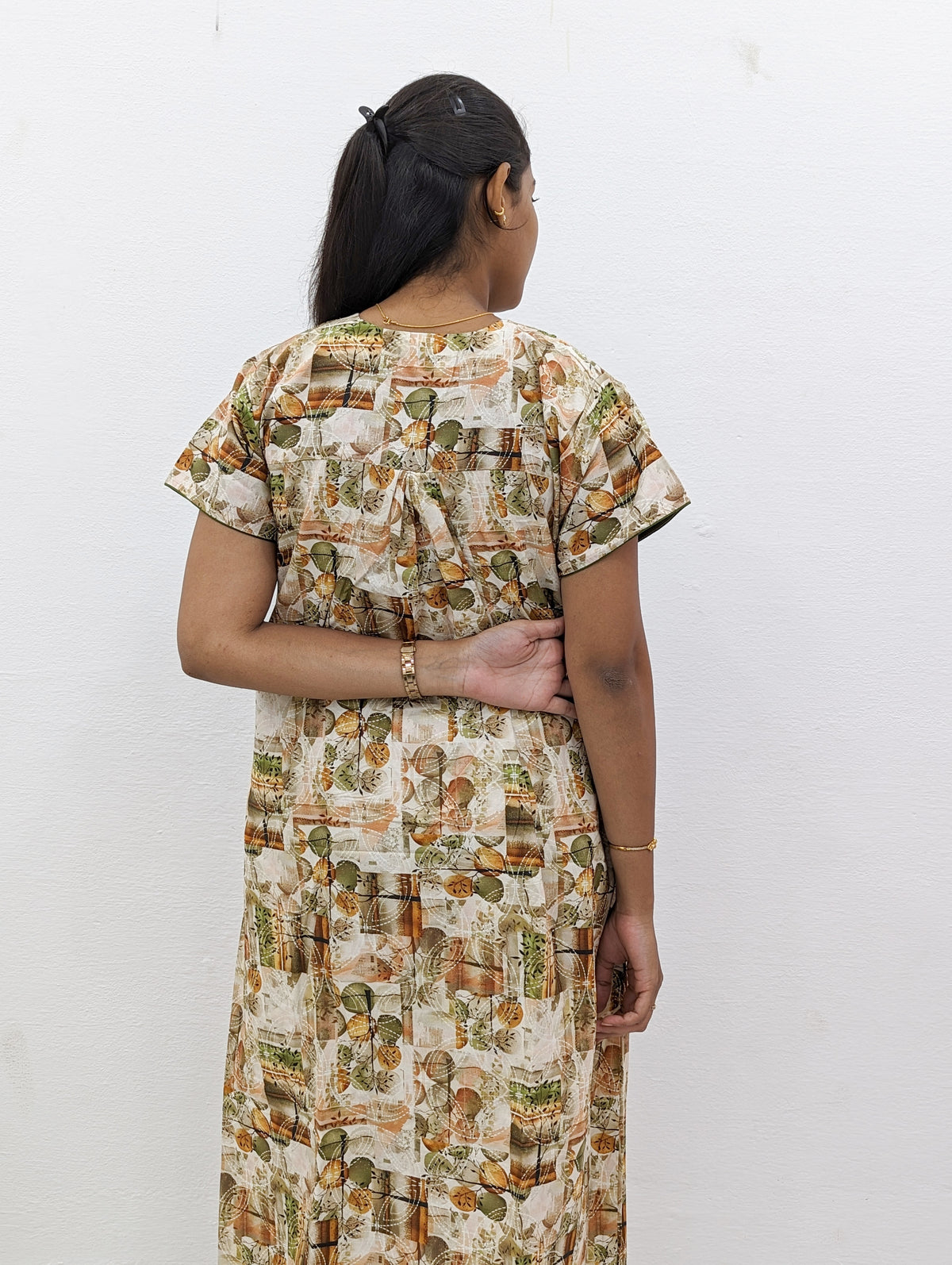 MANGAI New Regular Fit Cotton Printed Nighties - All Over Printed Stylish Nightwear for Stylish Women | Side Cut Pocket | Beautiful Nighties for Stylish Women's | Colorful Printed Cotton Nighties (CPL)