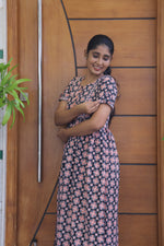 Cotton FROCK Model Casual Wear Nighties | Stylish Pleated Frock Style | Multipurpose Nighties | Pregnancy Wear | Pleated Model | Stylish Nighties for Stylish Women (MW)