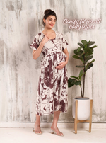 New Arrivals 4-IN-ONE MAXI Mom's Feeding & Casual Wear | Stylish Maxi Style | Invisible Feeding Zipper | Perfect Pre & Post Pregnancy Wear (MAXI 4-IN-ONE)