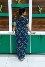 Alpine KURTI Style Nighties| Beautiful Stylish KURTI Model | Half Sleeve | Without Zipper | Stylish Thread Tied Front Closed Type | Fresh Collection's for Stylish Women's (AK-H)
