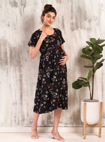 New Arrivals 4-IN-ONE MAXI Mom's Feeding & Casual Wear | Stylish Maxi Style | Invisible Feeding Zipper | Perfect Pre & Post Pregnancy Wear (MAXI 4-IN-ONE)