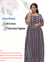 Cotton FROCK Model Casual Wear Nighties | Stylish Pleated Frock Style | Multipurpose Nighties | Pregnancy Wear | Pleated Model | Stylish Nighties for Stylish Women (MW)