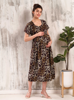 New Arrivals 4-IN-ONE MAXI Mom's Feeding & Casual Wear | Stylish Maxi Style | Invisible Feeding Zipper | Perfect Pre & Post Pregnancy Wear (MAXI 4-IN-ONE)
