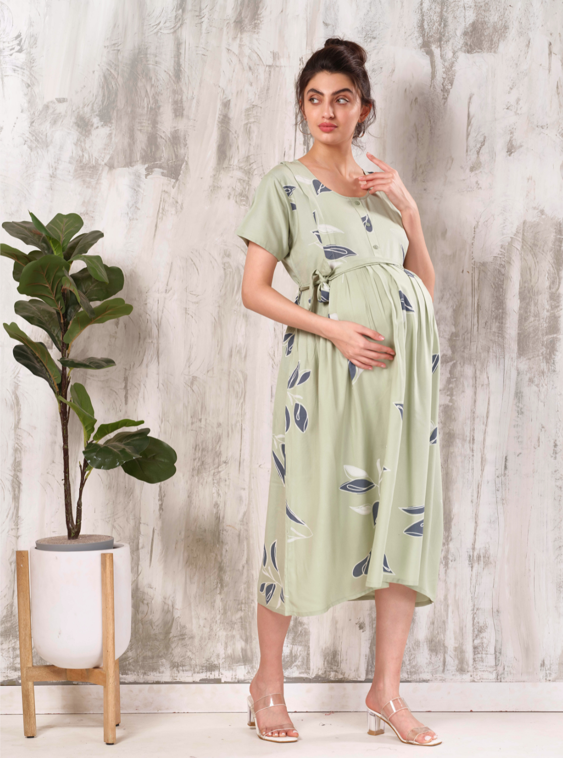 New Arrivals 4-IN-ONE MAXI Mom's Feeding & Casual Wear | Stylish Maxi Style | Invisible Feeding Zipper | Perfect Pre & Post Pregnancy Wear (MAXI 4-IN-ONE)