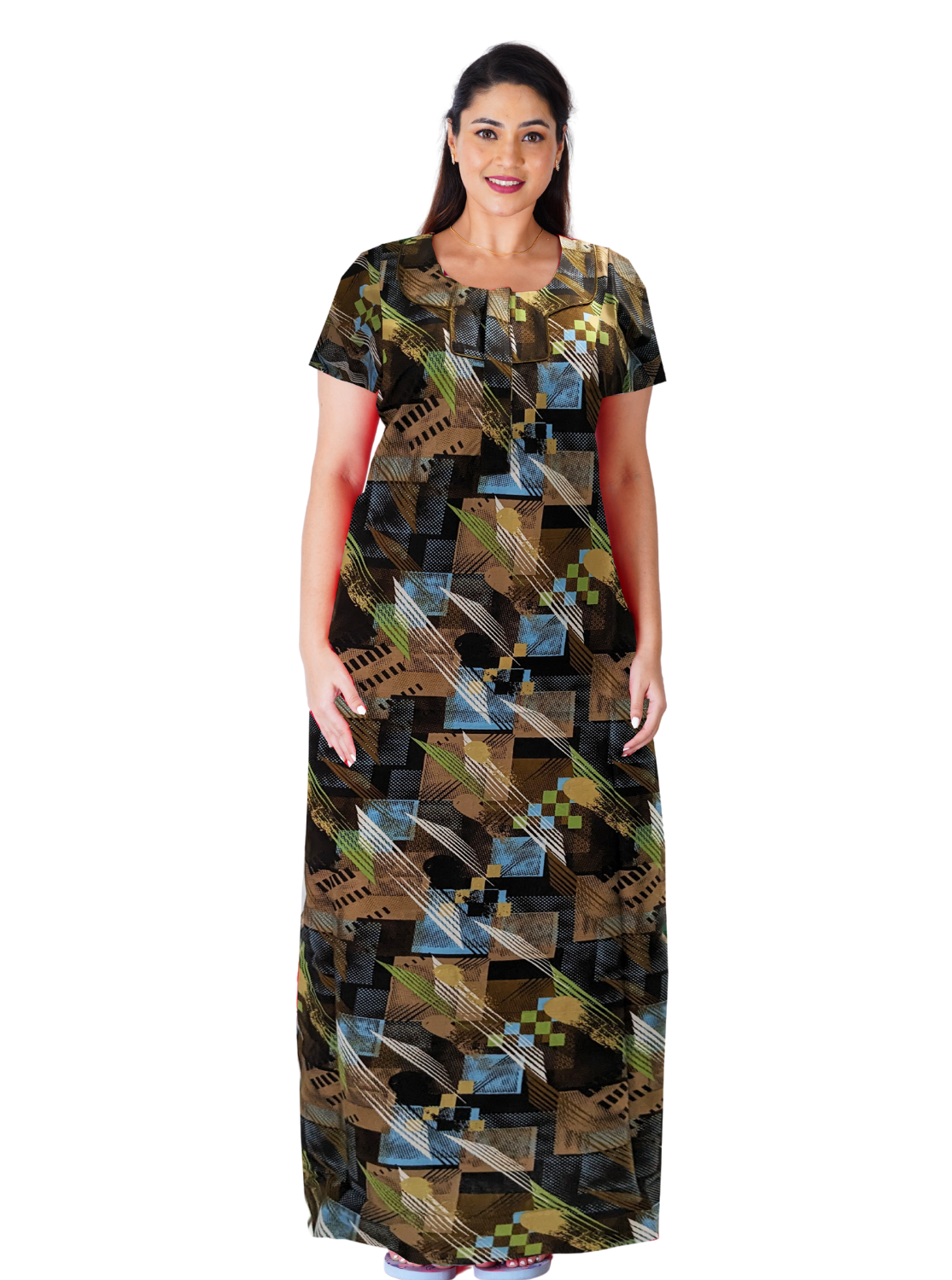 Regular Fit Cotton Printed Nighties