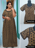 Cotton FROCK Model Casual Wear Nighties | Stylish Pleated Frock Style | Multipurpose Nighties | Pregnancy Wear | Pleated Model | Stylish Nighties for Stylish Women (MW)