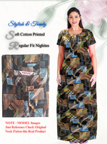Regular Fit Cotton Printed Nighties
