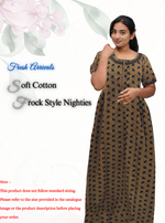 Cotton FROCK Model Casual Wear Nighties | Stylish Pleated Frock Style | Multipurpose Nighties | Pregnancy Wear | Pleated Model | Stylish Nighties for Stylish Women (MW)