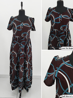 Rayon Gathering Frock Model Night Gown