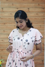 Stylish Arrivals Rayon Gathering Frock Model Night Gown's | Front Adjustable Gathering Style Rope Rope | Double Layer Sleeve | Trending Collection's for Stylish Women's (GFK)