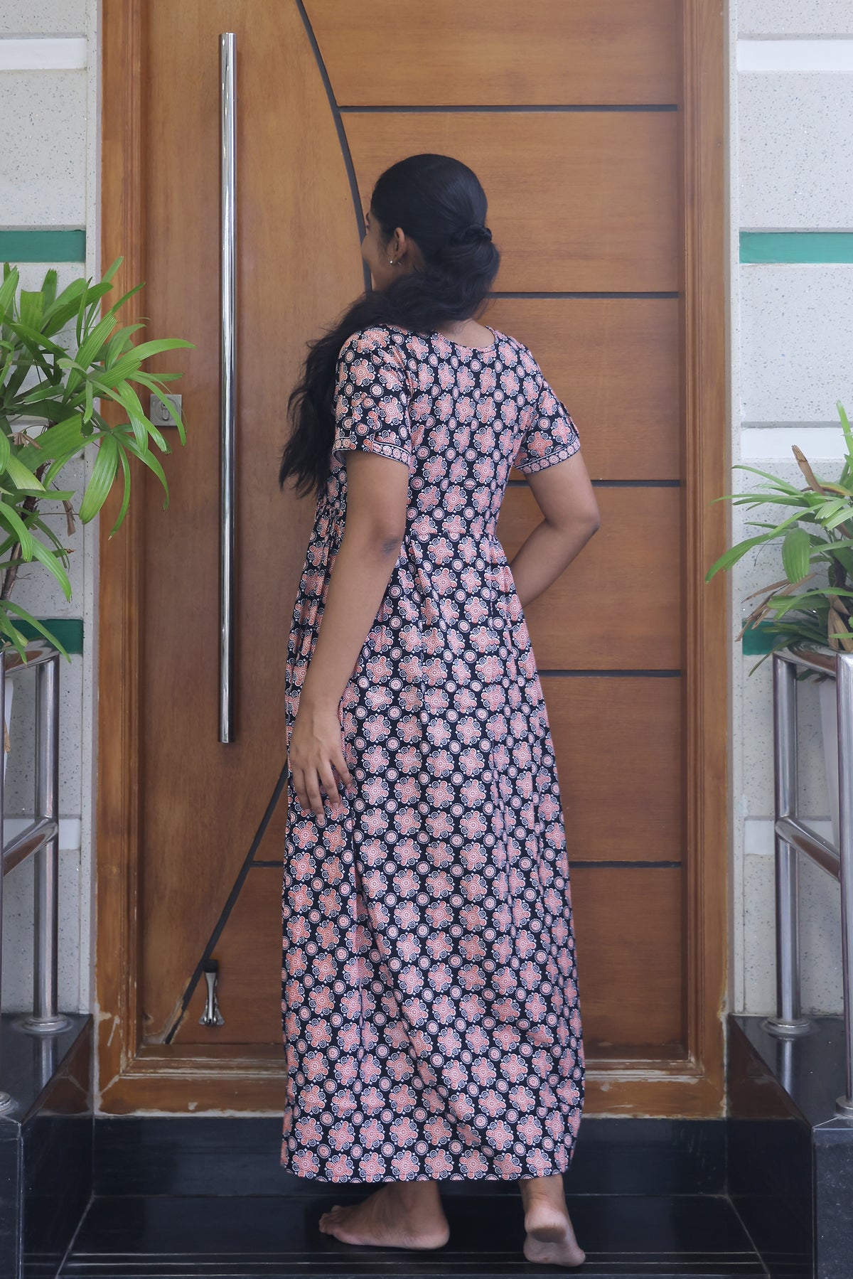 Cotton FROCK Model Casual Wear Nighties | Stylish Pleated Frock Style | Multipurpose Nighties | Pregnancy Wear | Pleated Model | Stylish Nighties for Stylish Women (MW)